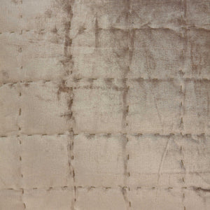 Homeroots 20" X 7" X 20" Transitional Taupe Solid Quilted Pillow Cover With Poly Insert   334094