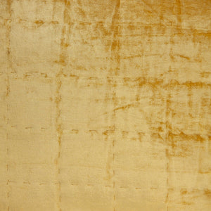 Homeroots 20" X 7" X 20" Transitional Yellow Solid Quilted Pillow Cover With Poly Insert   334095