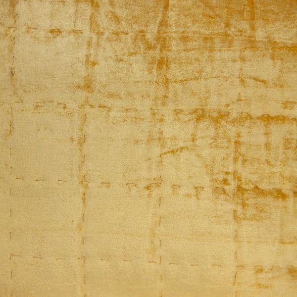 Homeroots 20" X 7" X 20" Transitional Yellow Solid Quilted Pillow Cover With Poly Insert   334095