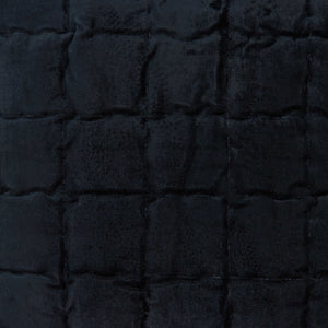 Homeroots 20" X 7" X 20" Transitional Black Solid Quilted Pillow Cover With Poly Insert   334097