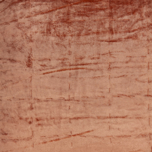 Homeroots 20" X 7" X 20" Transitional Orange Solid Quilted Pillow Cover With Poly Insert   334098