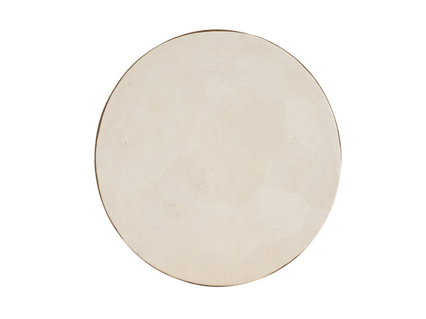 Lexington Tommy Bahama Outdoor Palm Desert Poolside Round End Table - Chic Mid-century Style With Durable Aluminum And Agate Top  Wood 3340-950c