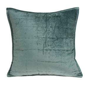 Homeroots 20" X 7" X 20" Transitional Sea Foam Solid Quilted Pillow Cover With Poly Insert   334102