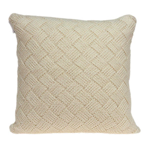 Homeroots 20" X 7" X 20" Transitional Beige Pillow Cover With Poly Insert   334105