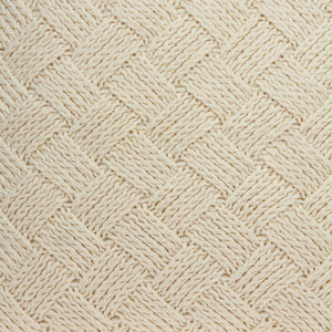 Homeroots 20" X 7" X 20" Transitional Beige Pillow Cover With Poly Insert   334105