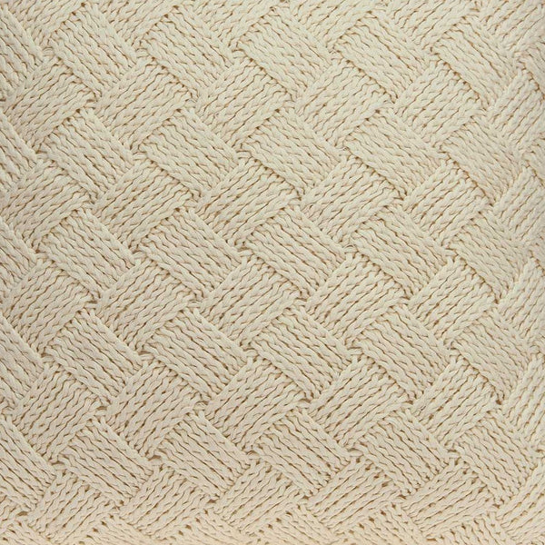 Homeroots 20" X 7" X 20" Transitional Beige Pillow Cover With Poly Insert   334105