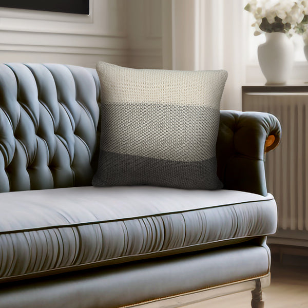 Homeroots 20" X 7" X 20" Transitional Tan Cotton Pillow Cover With Poly Insert   334106