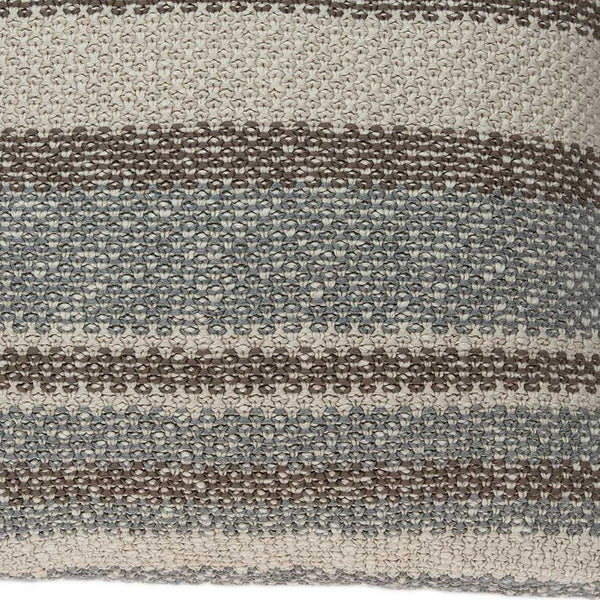 Homeroots 20" X 7" X 20" Charmingtransitional Tan Cotton Pillow Cover With Poly Insert   334108