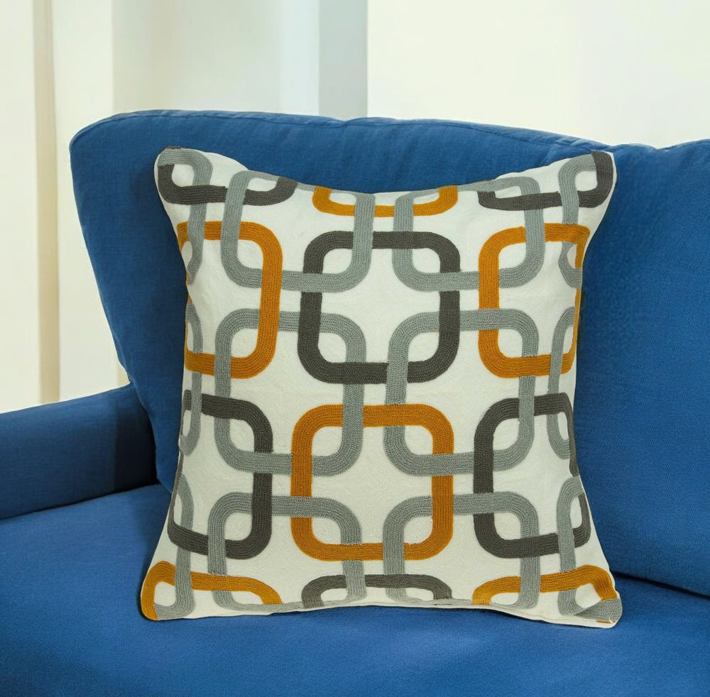 Homeroots 20" X 7" X 20" Multicolor Pillow Cover With Poly Insert   334120