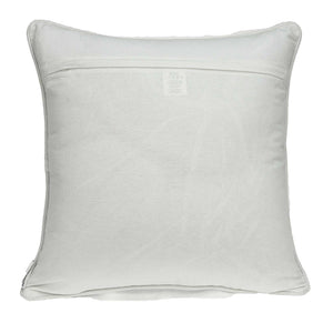 Homeroots 20" X 7" X 20" Transitional Beige And White Accent Pillow Cover With Poly Insert   334127