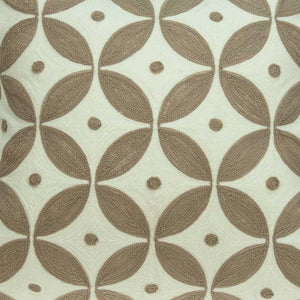 Homeroots 20" X 7" X 20" Transitional Beige And White Accent Pillow Cover With Poly Insert   334127