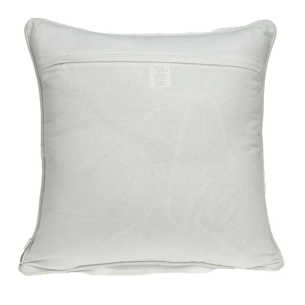 Homeroots 20" X 7" X 20" Gray And White Accent Pillow Cover With Poly Insert   334129