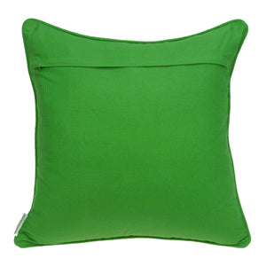 Homeroots 20" X 7" X 20" Traditional Green And White Accent Pillow Cover With Poly Insert   334136