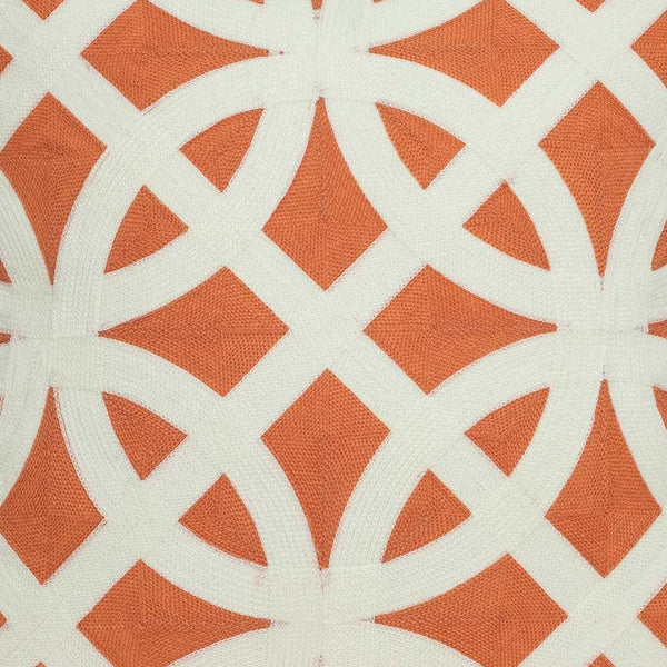 Homeroots 20" X 7" X 20" Transitional Orange Pillow Cover With Poly Insert   334137