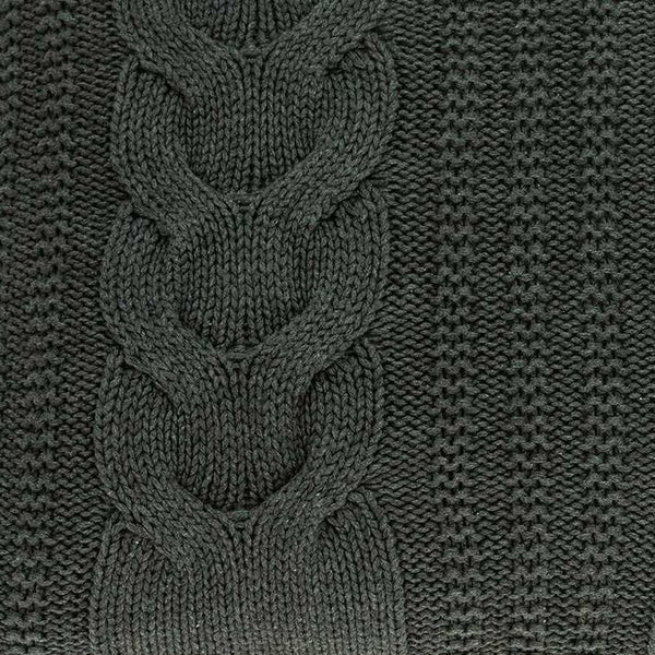 Homeroots 24" X 5" X 16" Transitional Gray Pillow Cover With Poly Insert   334141