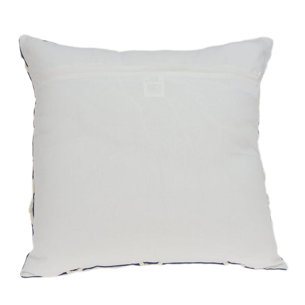 Homeroots 20" X 7" X 20" Nautical Blue Pillow Cover With Poly Insert   334143