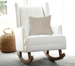 Homeroots 20" X 7" X 20" Charming Transitional Tan Cotton Accent Pillow Cover With Poly Insert   334145