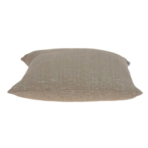 Homeroots 20" X 7" X 20" Charming Transitional Tan Cotton Accent Pillow Cover With Poly Insert   334145
