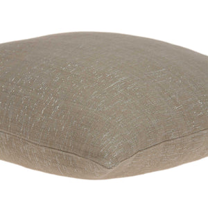 Homeroots 20" X 7" X 20" Charming Transitional Tan Cotton Accent Pillow Cover With Poly Insert   334145