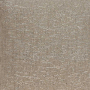 Homeroots 20" X 7" X 20" Charming Transitional Tan Cotton Accent Pillow Cover With Poly Insert   334145