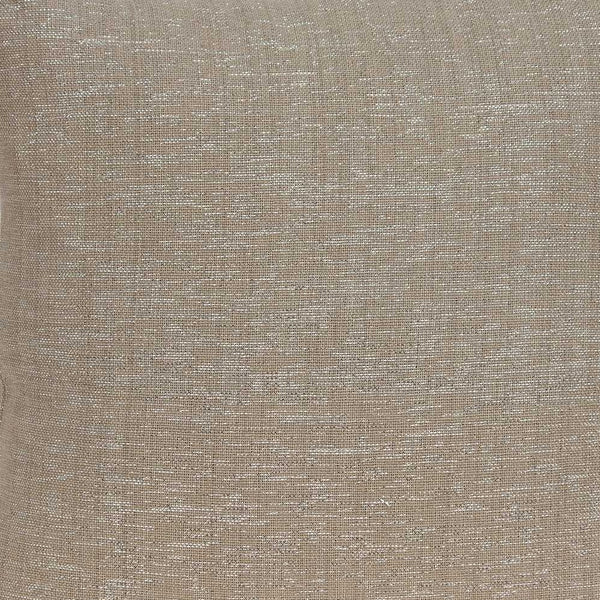 Homeroots 20" X 7" X 20" Charming Transitional Tan Cotton Accent Pillow Cover With Poly Insert   334145