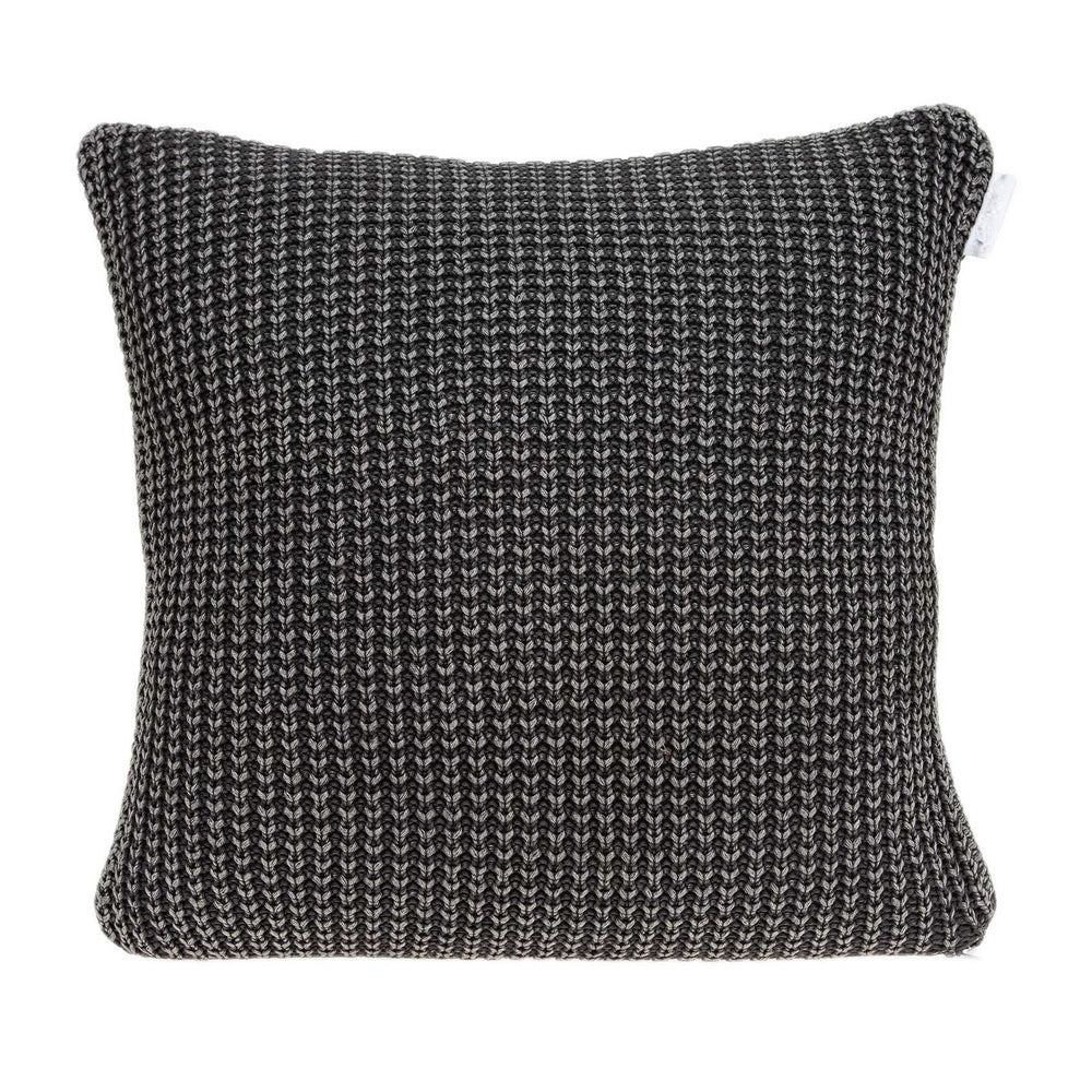 Homeroots 20" X 7" X 20" Transitional Charcoal Pillow Cover With Poly Insert   334146