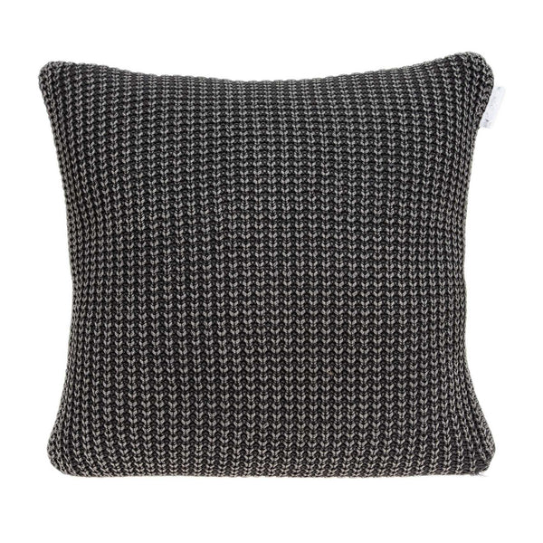 Homeroots 20" X 7" X 20" Transitional Charcoal Pillow Cover With Poly Insert   334146