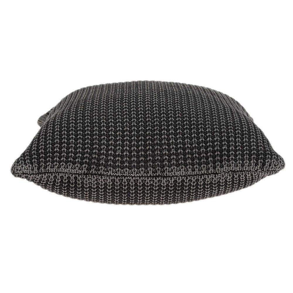 Homeroots 20" X 7" X 20" Transitional Charcoal Pillow Cover With Poly Insert   334146