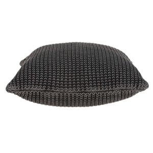 Homeroots 20" X 7" X 20" Transitional Charcoal Pillow Cover With Poly Insert   334146