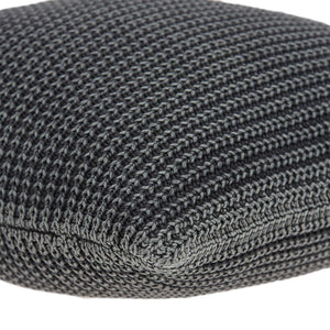 Homeroots 20" X 7" X 20" Transitional Charcoal Pillow Cover With Poly Insert   334146