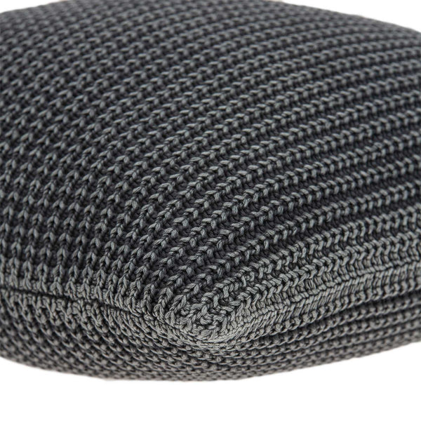 Homeroots 20" X 7" X 20" Transitional Charcoal Pillow Cover With Poly Insert   334146