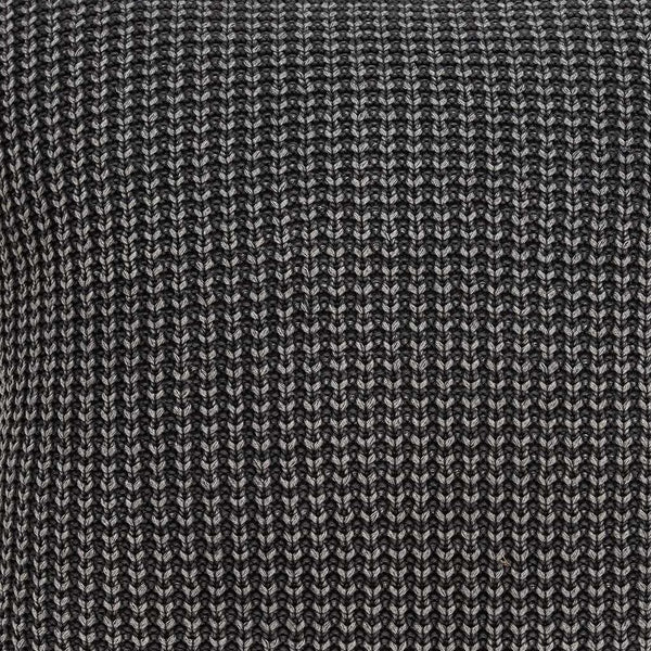 Homeroots 20" X 7" X 20" Transitional Charcoal Pillow Cover With Poly Insert   334146