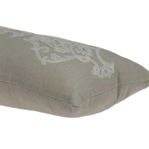 Homeroots 28" X 6" X 12" Transitional Beige Pillow Cover With Poly Insert   334148