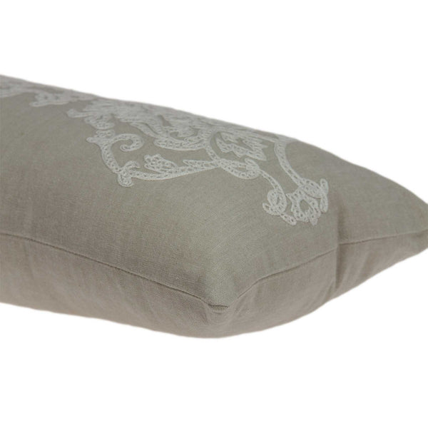 Homeroots 28" X 6" X 12" Transitional Beige Pillow Cover With Poly Insert   334148