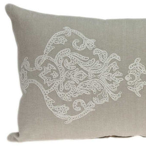 Homeroots 28" X 6" X 12" Transitional Beige Pillow Cover With Poly Insert   334148