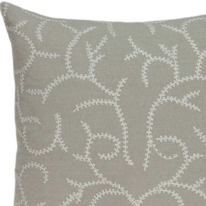 Homeroots 20" X 7" X 20" Elegant Transitional Beige Pillow Cover With Poly Insert   334153