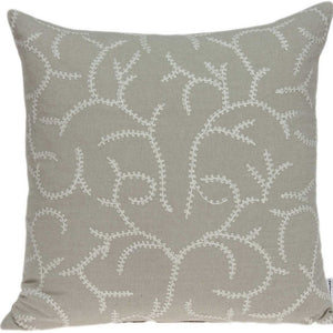 Homeroots 20" X 7" X 20" Elegant Transitional Beige Pillow Cover With Poly Insert   334153