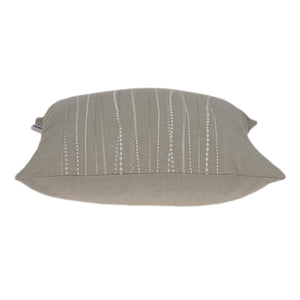 Homeroots 20" Beige Cotton Throw Pillow   334154