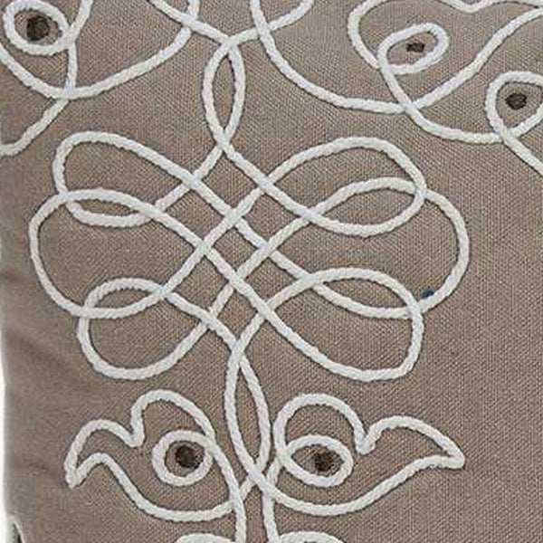 Homeroots 20" X 6" X 14" Traditional Tan Pillow Cover With Poly Insert   334157