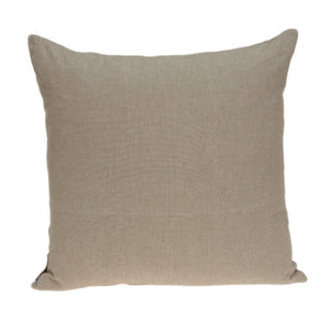 Homeroots 20" Tan Cotton Throw Pillow   334158