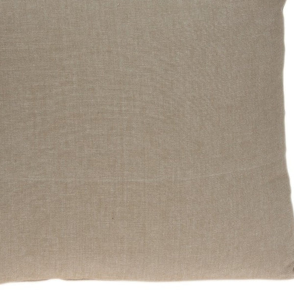 Homeroots 20" Tan Cotton Throw Pillow   334158
