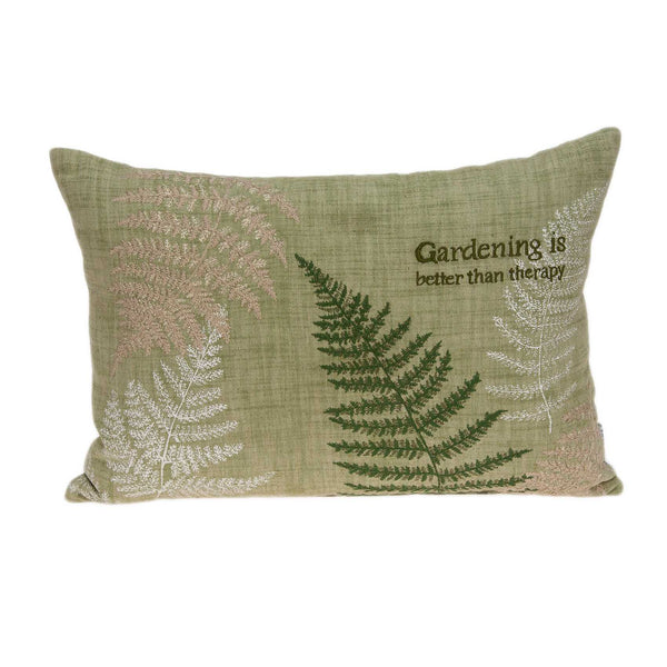 Homeroots 20" X 6" X 14" Tropical Green Pillow Cover With Poly Insert   334159
