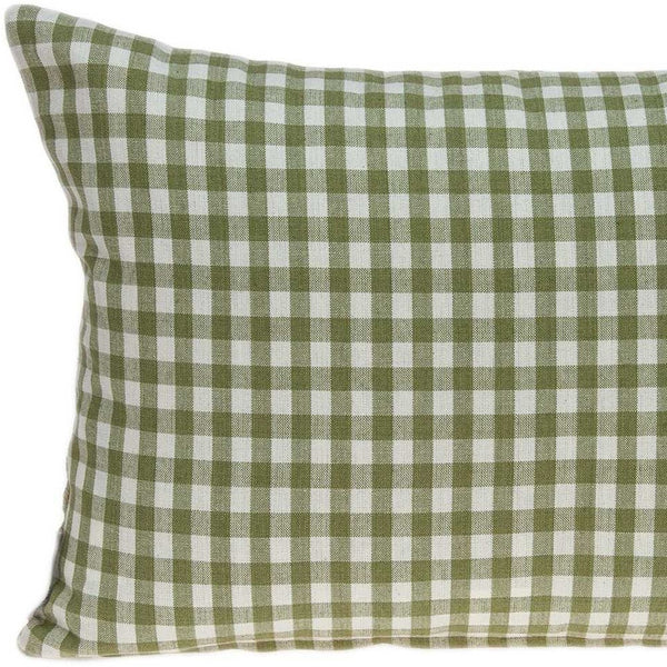 Homeroots 20" X 6" X 14" Tropical Green Pillow Cover With Poly Insert   334159
