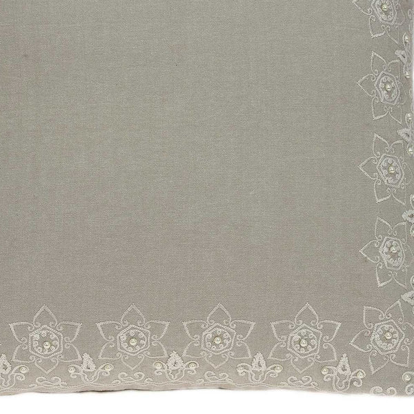 Homeroots 20" X 7" X 20" Decorative Transitional Beige Pillow Cover With Poly Insert   334168