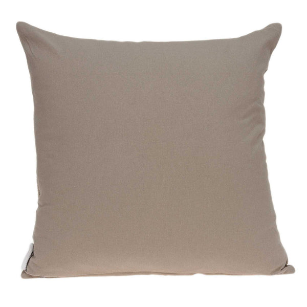Homeroots 20" X 7" X 20" Stunning Transitional Tan Cotton Pillow Cover With Poly Insert   334185