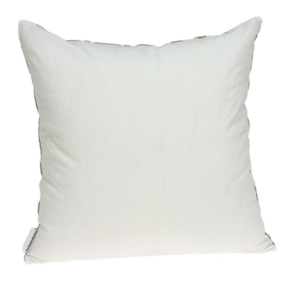 Homeroots 20" X 7" X 20" Bling Ivory Pillow Cover With Poly Insert   334187