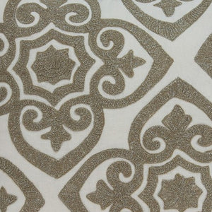 Homeroots 20" X 7" X 20" Bling Ivory Pillow Cover With Poly Insert   334187