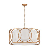 Ringlets 28'' Wide 6-Light Chandelier - Matte Gold 33426/6 Elk Lighting