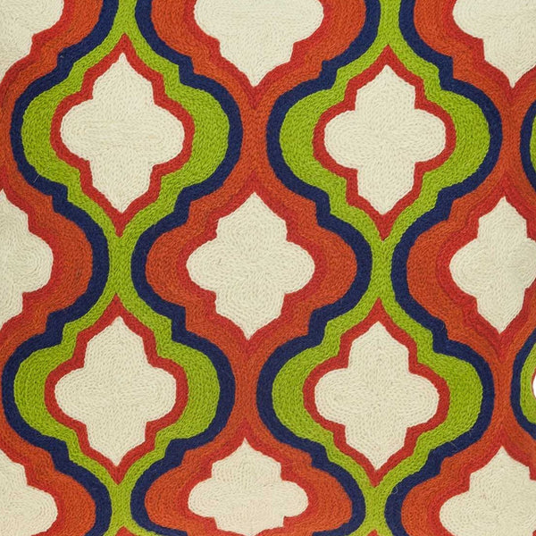 Homeroots 20" X 7" X 20" Handmade Transitional Red And Brown Pillow Cover With Poly Insert   334317