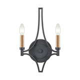 Spanish Villa 16'' High 2-Light Sconce - Charcoal 33431/2 Elk Lighting